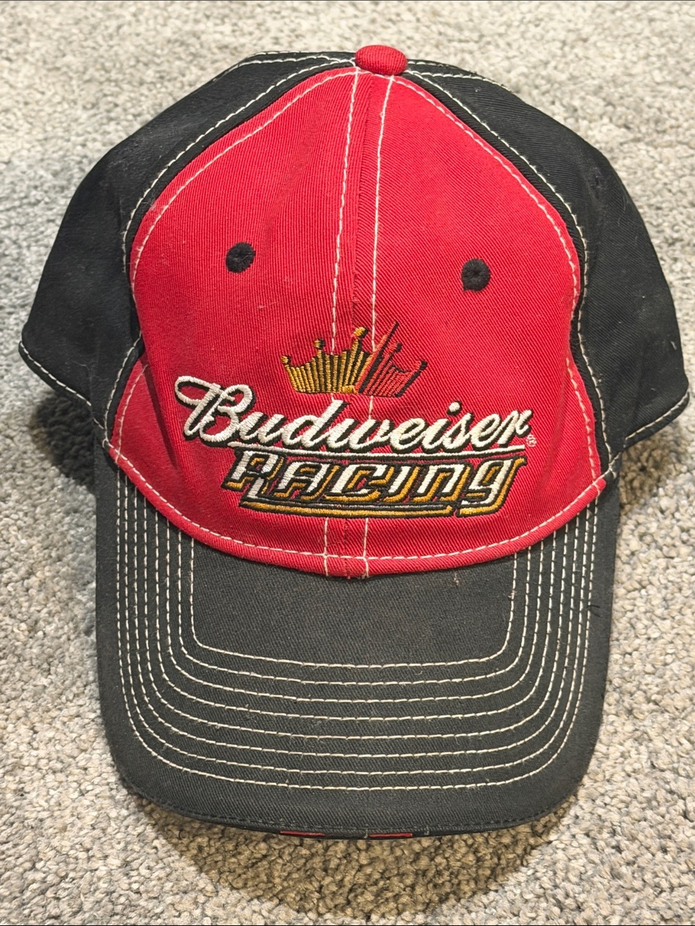 Budweiser Racing Dale Earnhardt Jr #8 Red and Black Hat